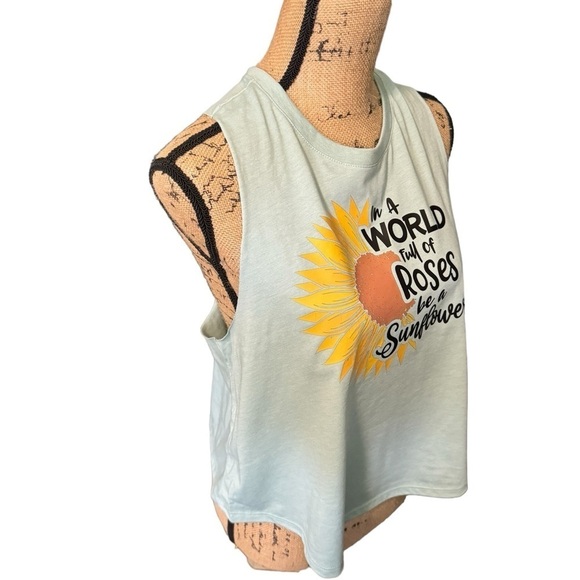 Bella + Canvas Racerback Crop Tank. Size Large. - Picture 4 of 4
